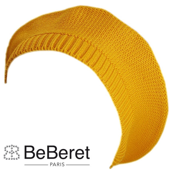 PARIS" MUSTARD BERET - Image 3