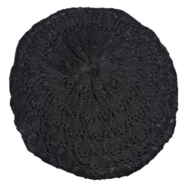 PICARDIE" BLACK BERET & BLACK LUREX - Image 2