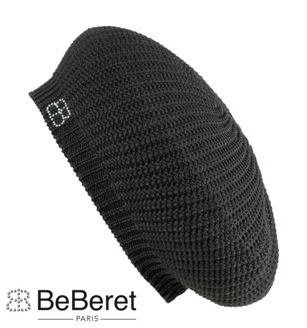 DIORE" BLACK JERSEY BERET