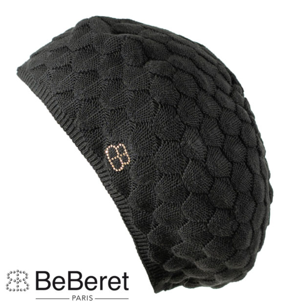 LINED BLACK "PRINCESS" BERET