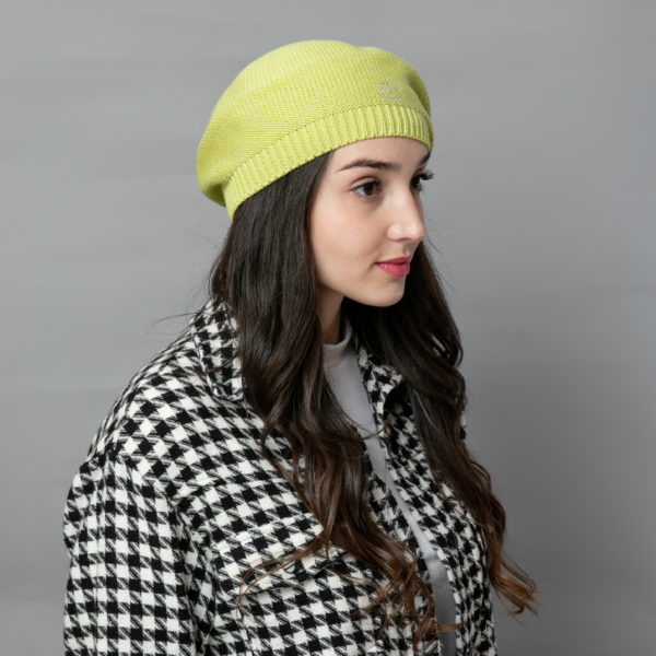 PARIS" SUNNY YELLOW BERET - Image 2