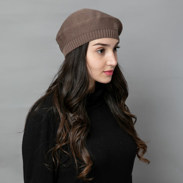 PARIS" BROWN BERET - Image 2