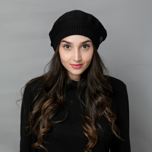 PARIS" BLACK BERET - Image 2