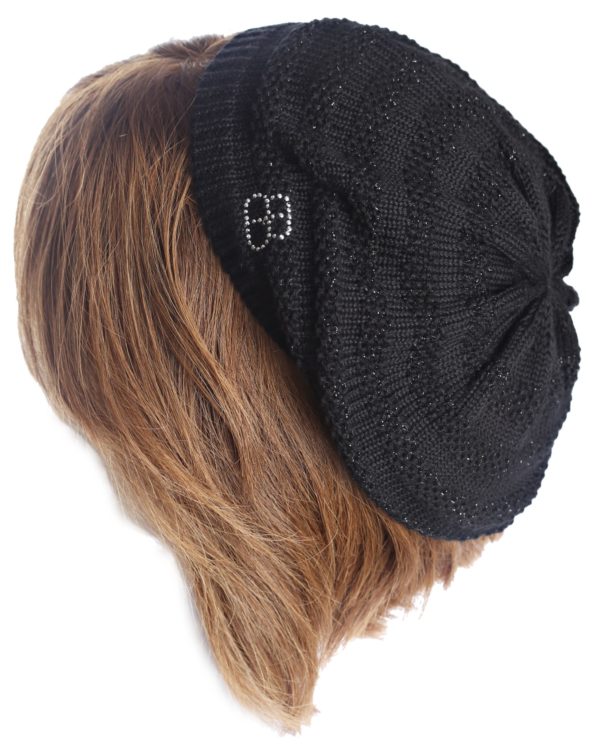 FASCINATOR BERET "VENICE" BLACK