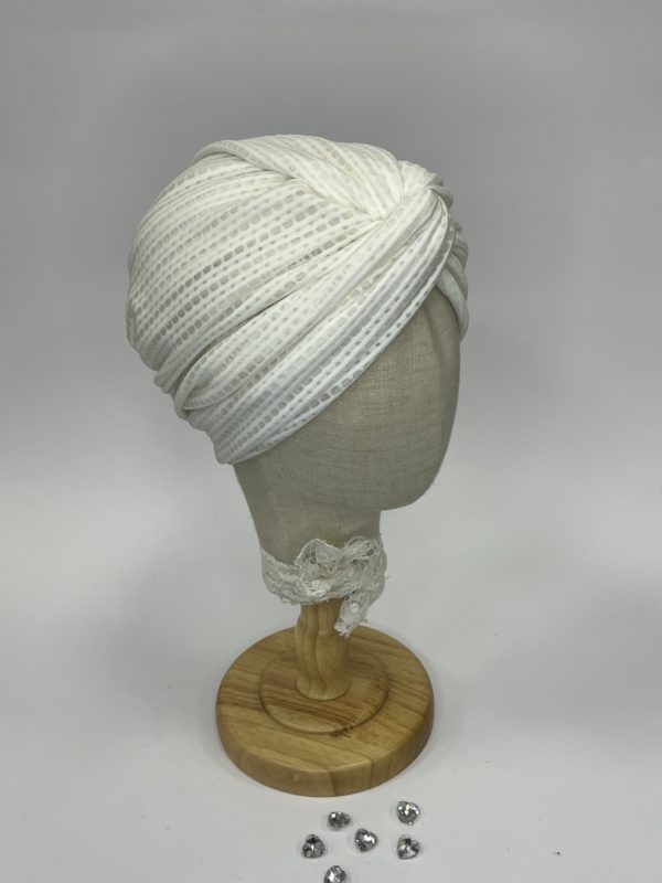 Turban "AHUVA" - BLANC OFF-WHITE – Image 3